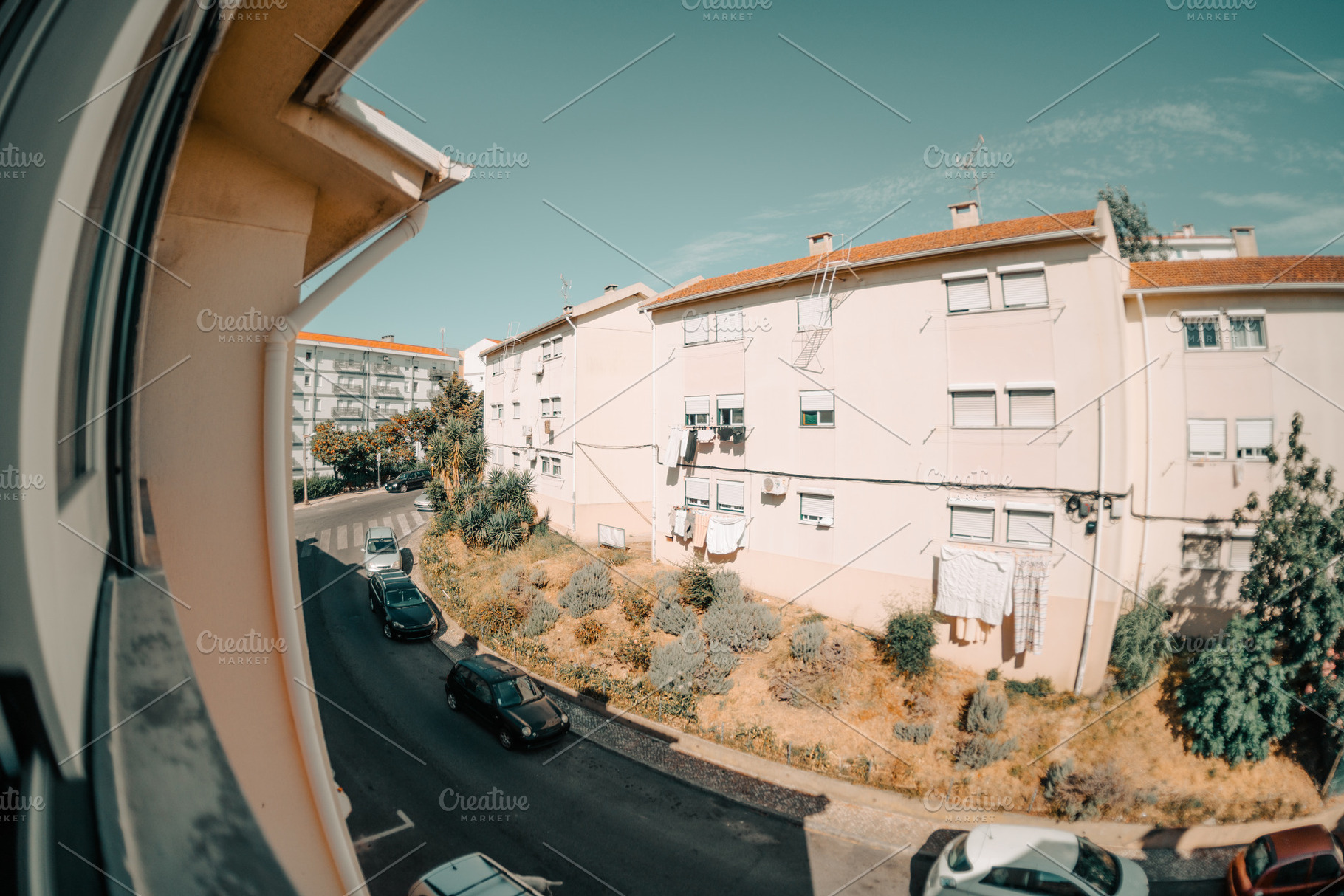 Fisheye View of Housing Estate, an Architecture Photo by SkyNext
