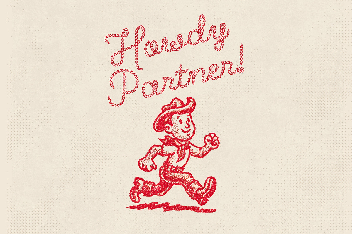 Lasso Lore - Western Rope Font Duo, a Sans Serif Font by HipFonts (Photo 10 of 11)
