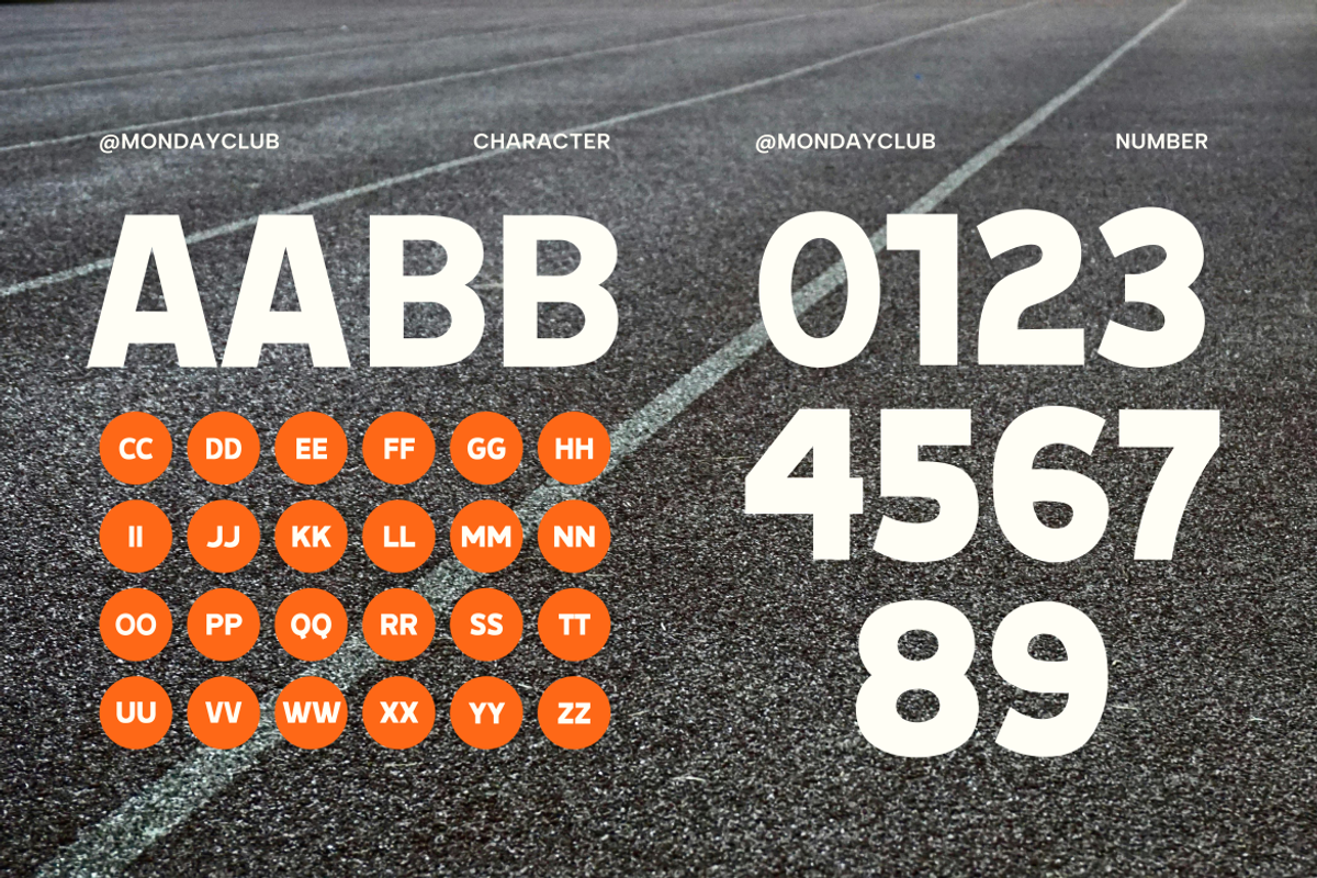 Monday Club - Display Font, a Sans Serif Font by Studio Moara (Photo 5 of 8)