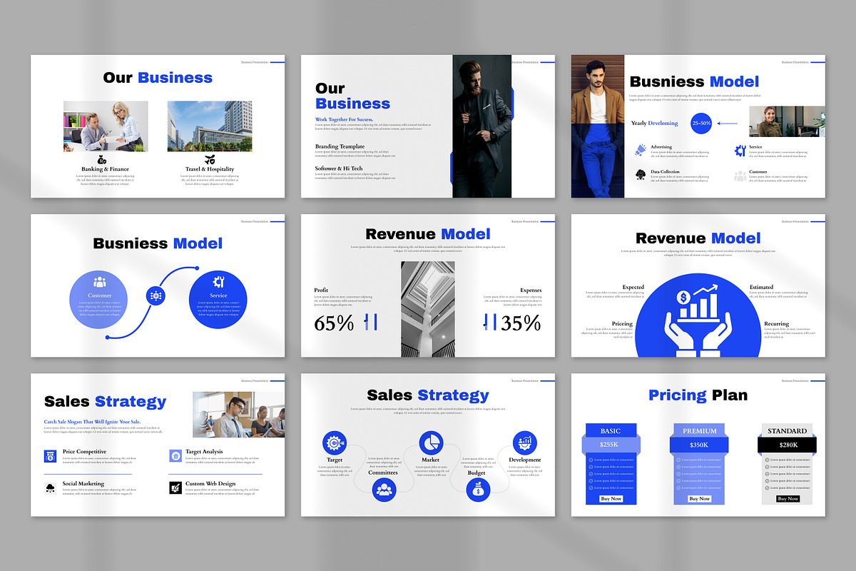 Business Presentation Template, a Presentation Template by Mighty-Slide (Photo 9 of 11)