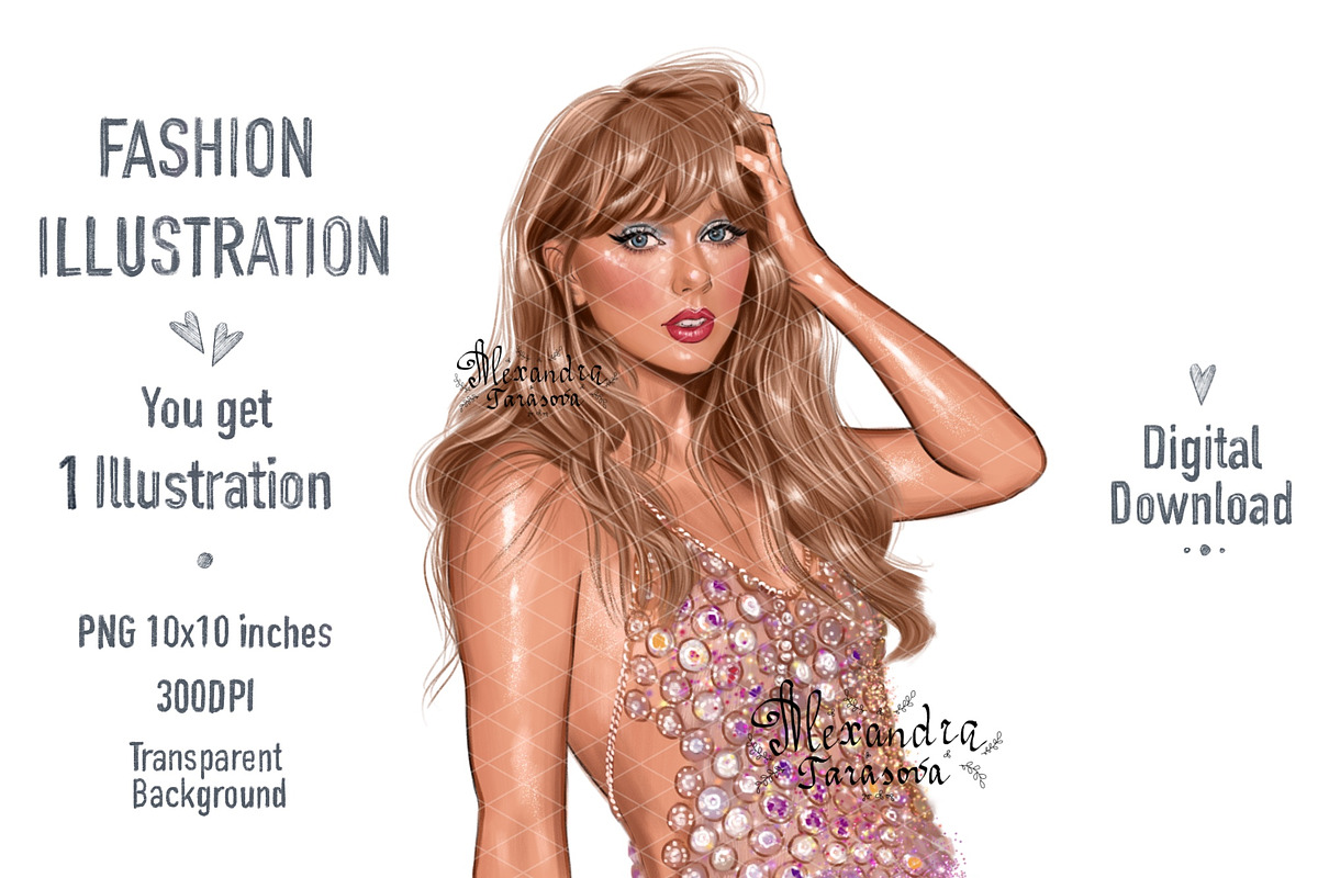 Taylor Swift Illustration, a Person Illustration by BigArtLab (Photo 1 of 3)