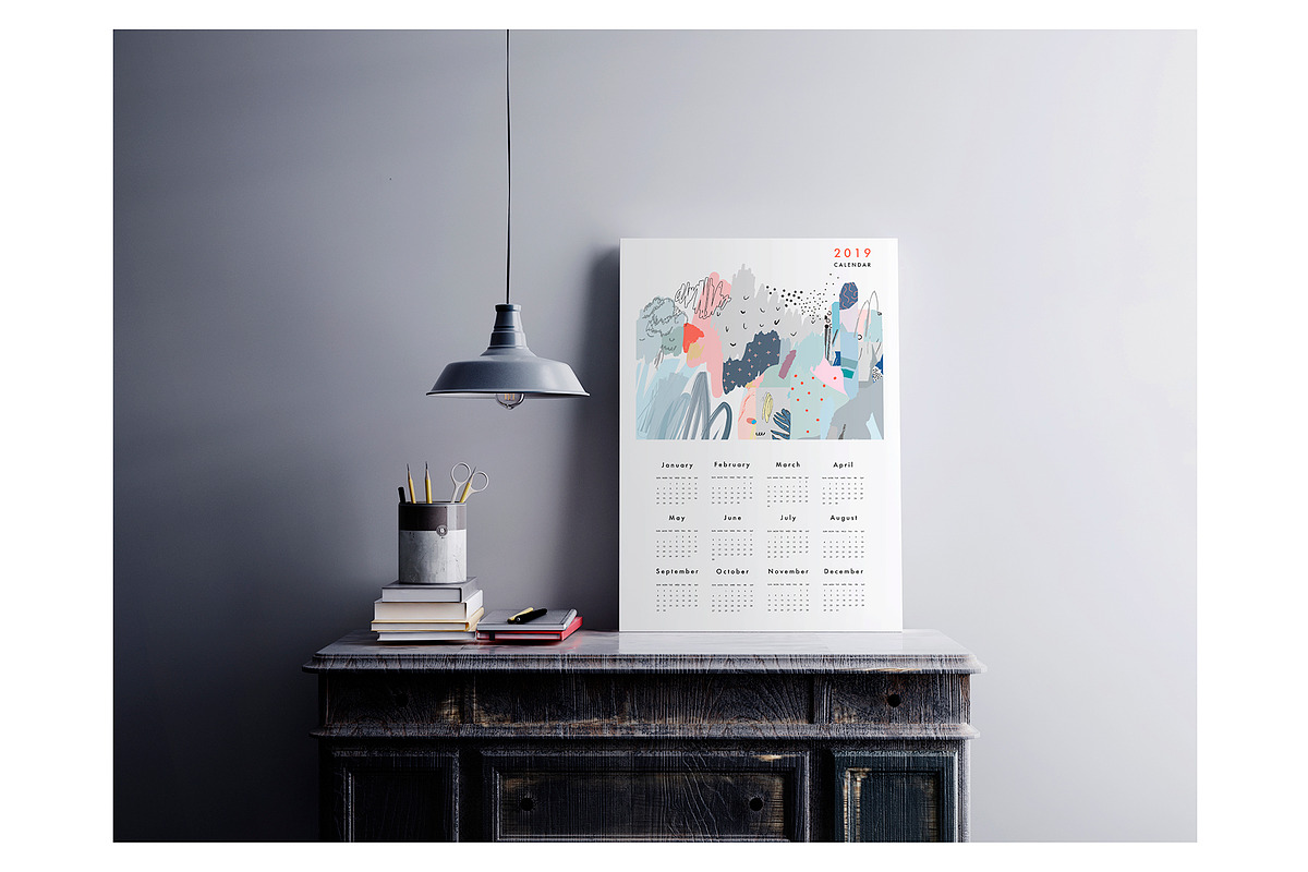2019 calendars + planners, a Stationery Template by Lera Efremova (Photo 13 of 13)