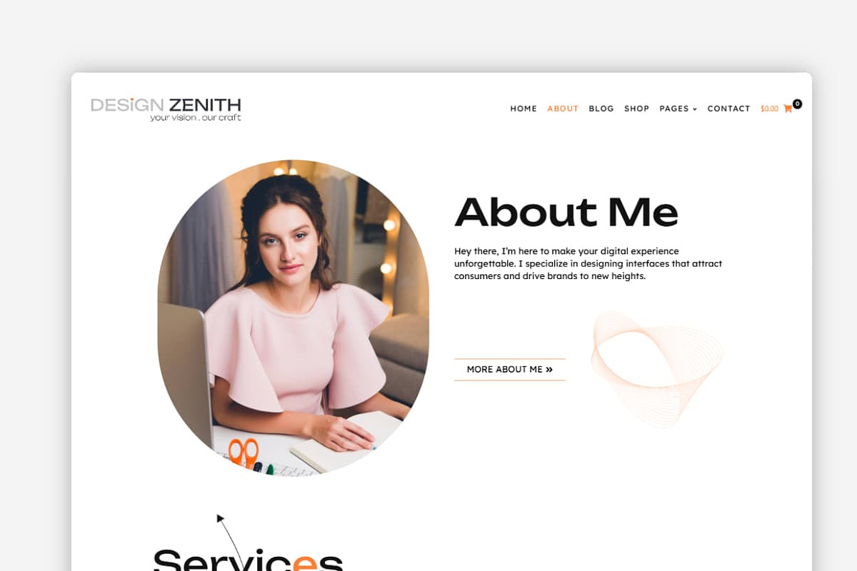 Design Zenith WordPress Theme preview 2