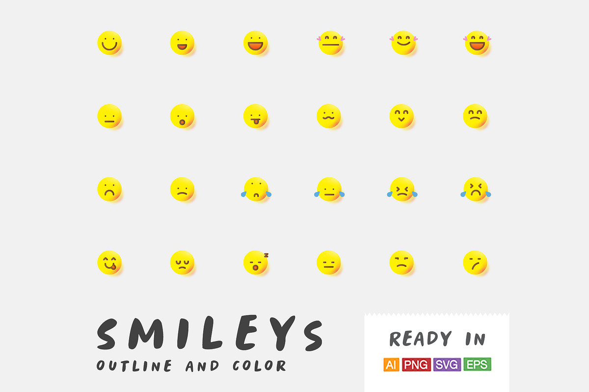 Smiley icons, an Emoji Icon by NAS (Photo 1 of 5)