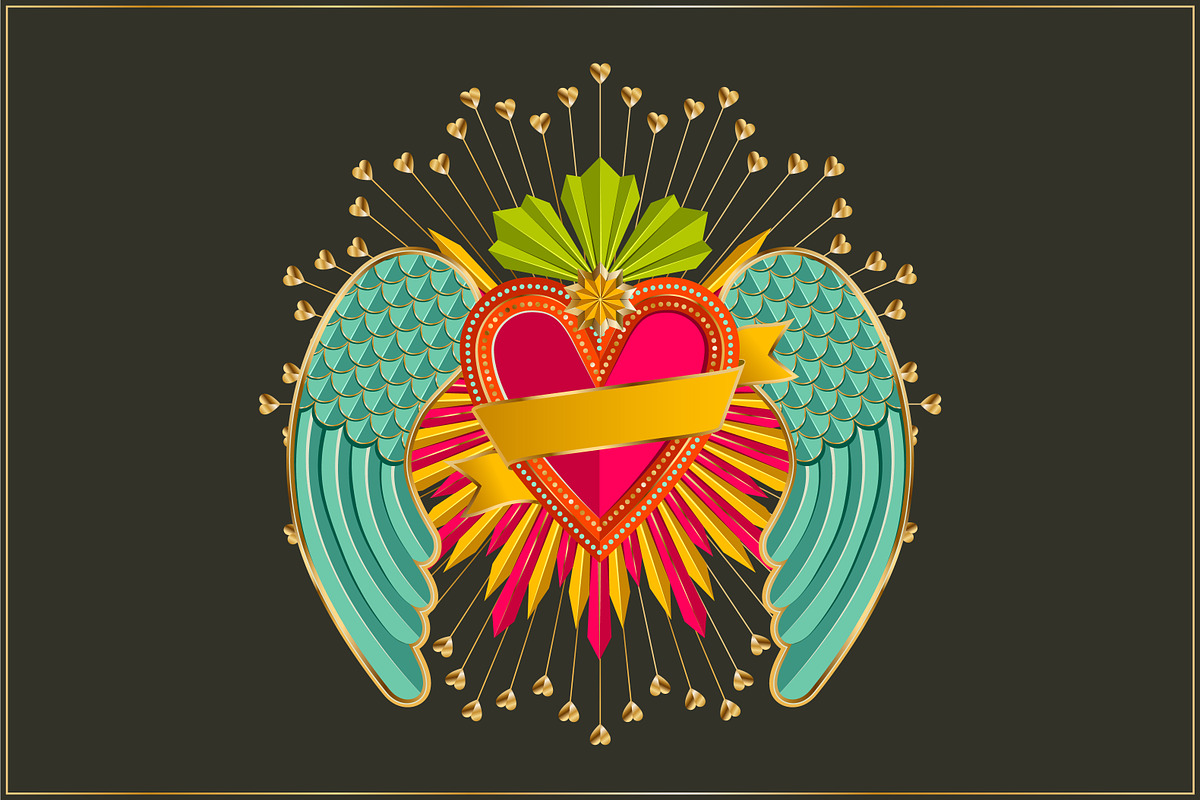 Valentines Milagro Hearts PNG Files, a Texture Illustration by Lee Iley (Photo 2 of 6)