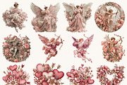 Modern Valentine Clipart Bundle, a Seasonal Illustration by BusyDaydesign (Thumbnail 2 of 9)