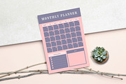 Canva Daily Weekly Monthly Planner, a Stationery Template by Ultimate Template Shop (Thumbnail 5 of 5)