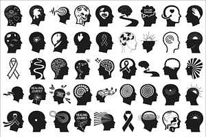 mental health awareness silhouettes, an Illustration by Amazin_art