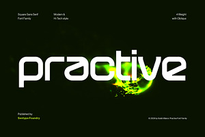 Practive Font Family, a Sans Serif Font by sentype