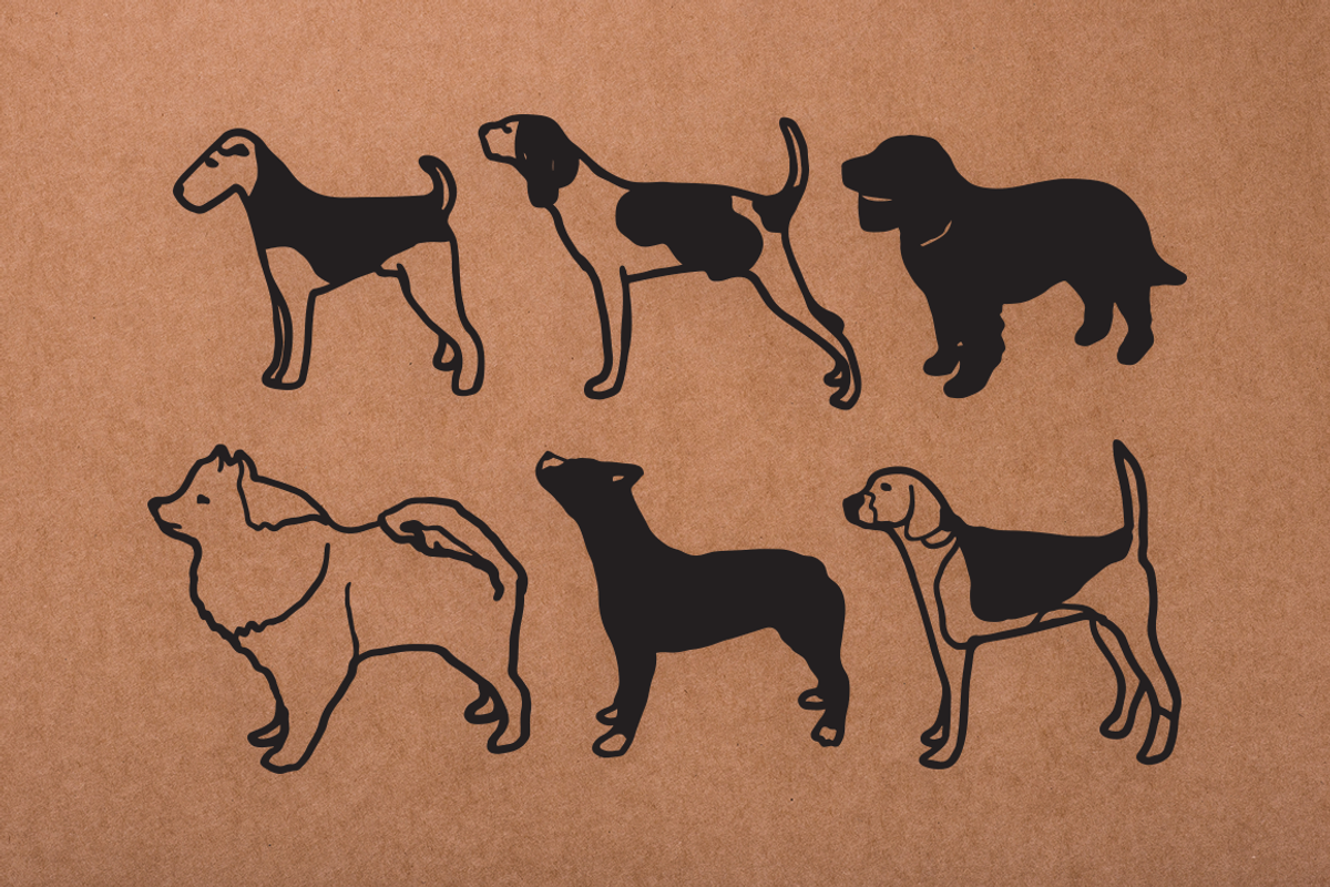 Vintage Dog Doodles Mega Bundle, an Illustration by duka (Photo 3 of 19)