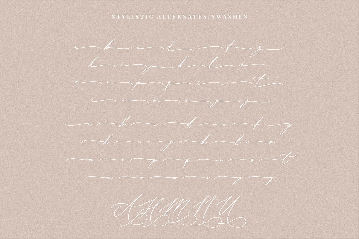 Belle Cherie A Calligraphy Font, a Script Font by Prestige Artsy Studio (Photo 9 of 10)