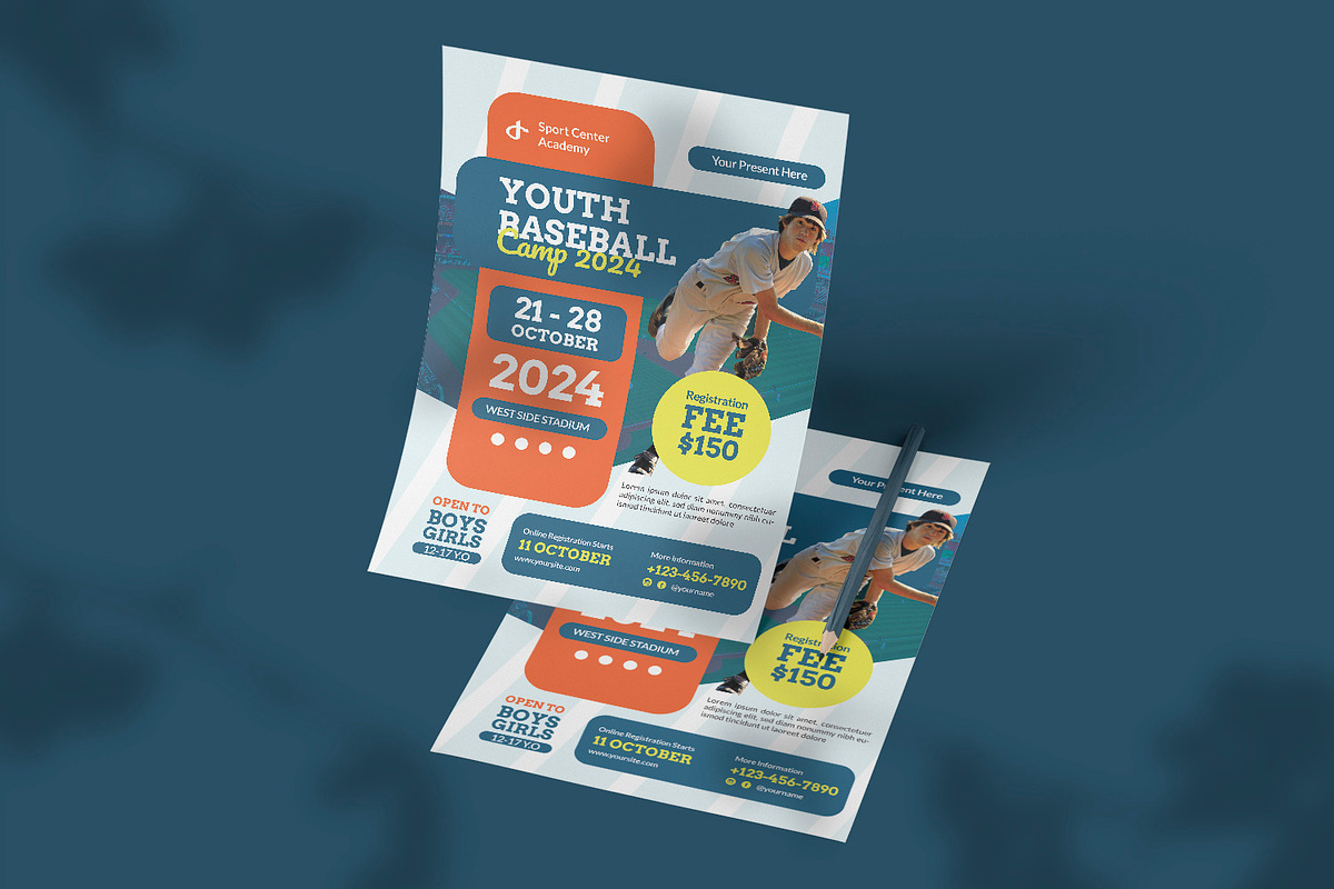Baseball Camp - Poster, a Print Template by VUNIRA (Photo 2 of 2)