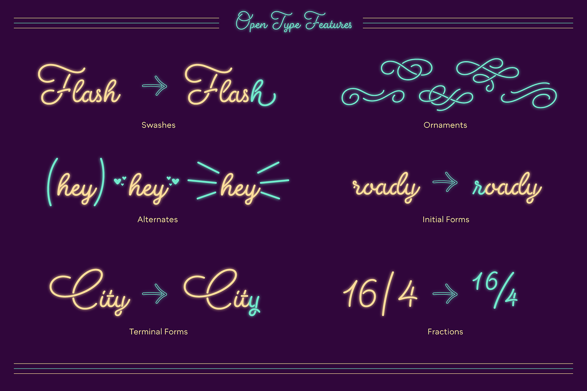 Neon Love, a Script Font by Schriftlabor (Photo 8 of 11)
