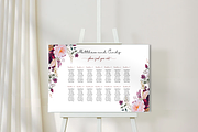 Asian Floral Seating Chart - F3A, an Invitation Template by YeeqsWedding (Thumbnail 1 of 4)