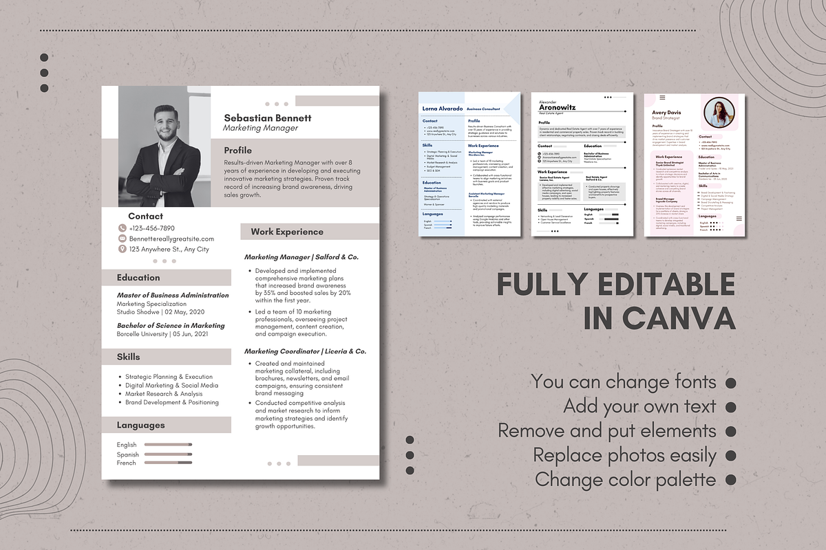 Business Curriculum Vitae Templates, a Templates & Theme by TemplateCastleStore (Photo 6 of 9)