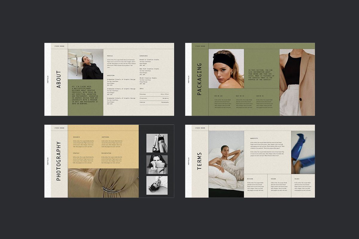 COS | Portfolio | Canva & InDesign, a Magazine Template by Studio Brand