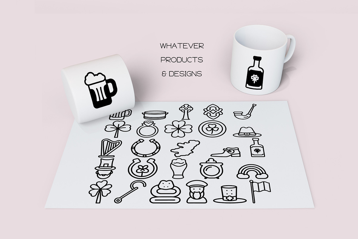 St. Patrick Icons - Dingbat Font, a Symbol Font by WADLEN (Photo 6 of 7)