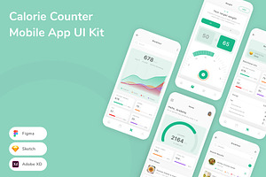 Calorie Counter Mobile App UI Kit