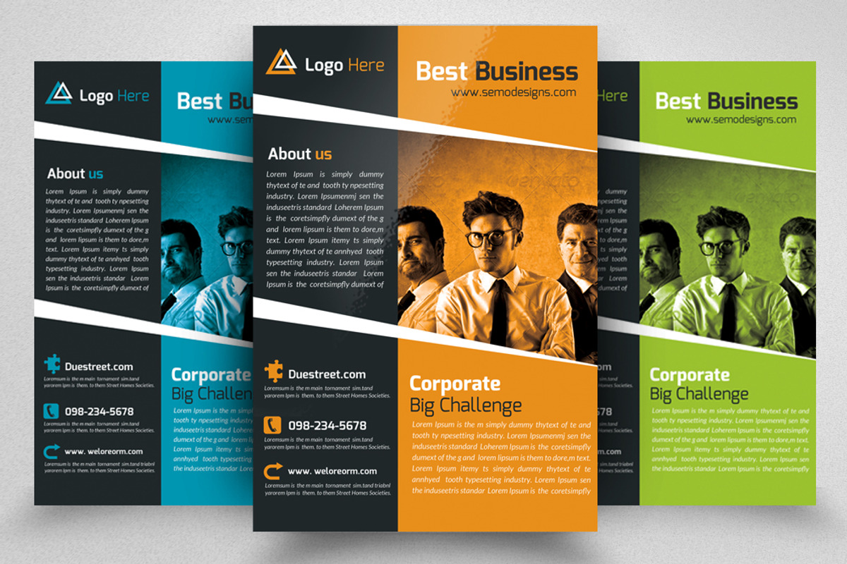 Creative Business Flyer Template, a Flyer Template by Psd Templates (Photo 1 of 3)