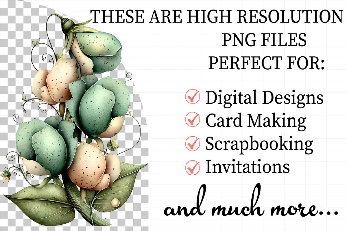 Spring Sweet Peas Flower Clipart, an Illustration by Daily.Designs (Photo 2 of 8)