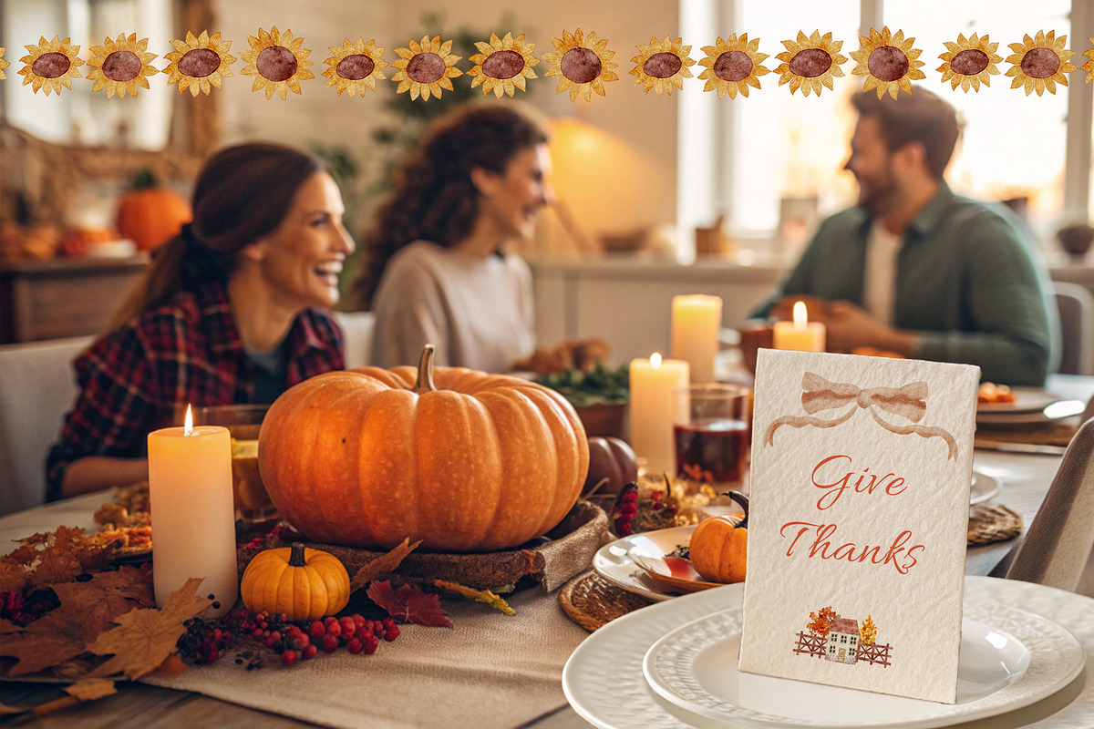 Thanksgiving Watercolor Clipart, an Object Illustration by Kattypainting (Photo 3 of 5)