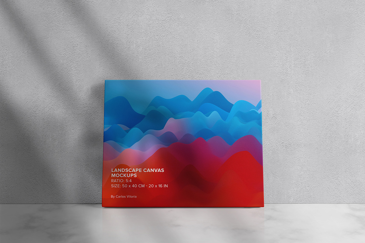 Canvas Ratio 5x4 Mockups Set, a Print Template by Mockups by Carlos Viloria (Photo 11 of 11)
