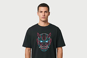 Oversized Black T-Shirt Mockup, a Shirt Mockup by Darkness Years (Thumbnail 2 of 3)