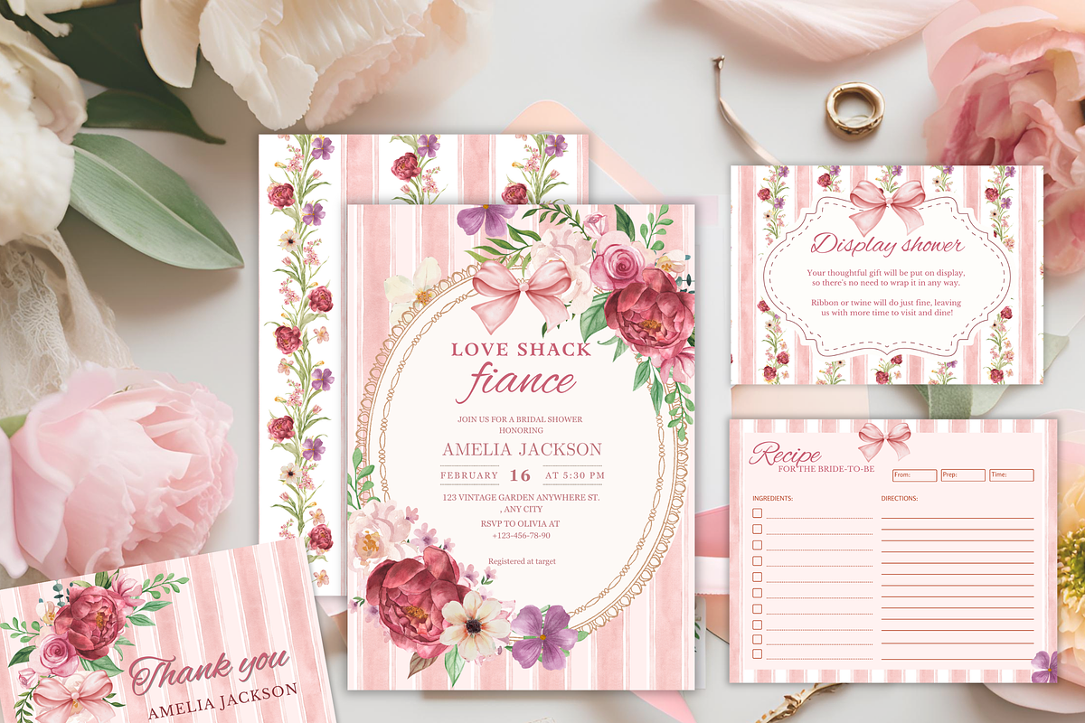 Love Shack fiancé Bridal shower, an Invitation Template by Kay Art Designs (Photo 1 of 9)