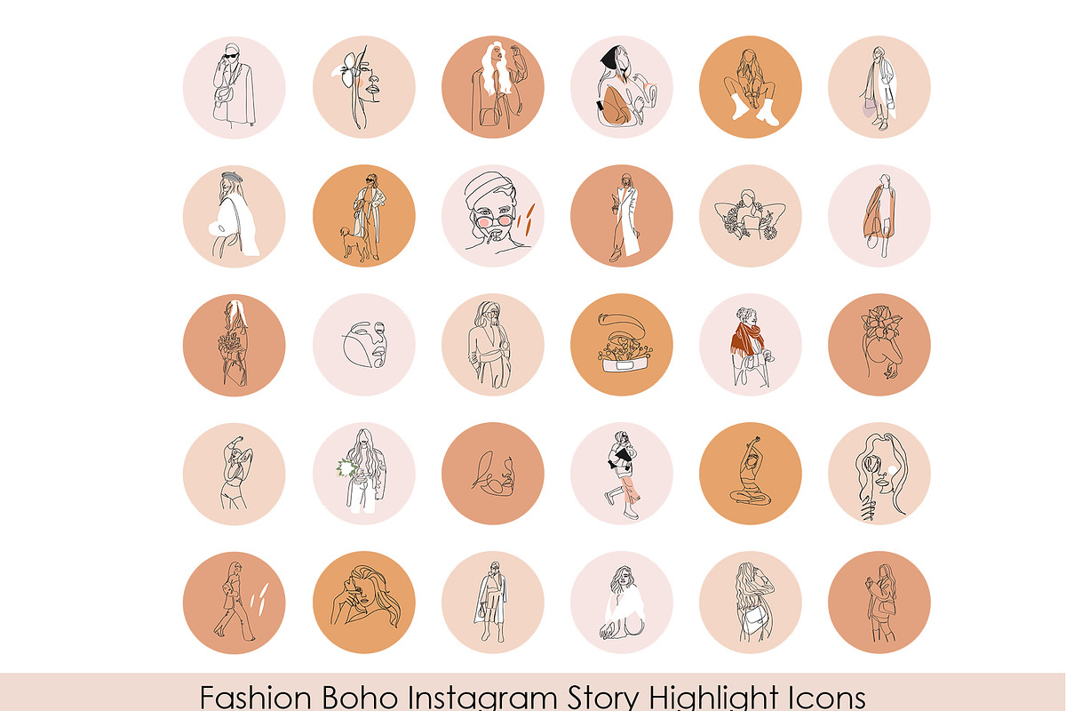 Boho Instagram Story Highlight Icons, a Social Media Template by velychko.ua (Photo 5 of 11)
