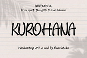 KUROHANA – Handwritten Font, a Font by MEANDSTUDIO (Thumbnail 1 of 10)