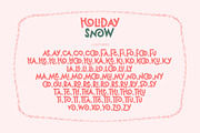 Holiday Snow - Cute Display Font, a Sans Serif Font by Airotype (Thumbnail 10 of 12)