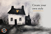 Charcoal Studio Procreate Brushes, a Brush Add-On by Mels Brushes (Thumbnail 4 of 4)