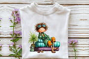 Whimsical Summer Funny Kids Clipart, an Illustration by OK Design (Thumbnail 6 of 6)
