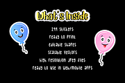 Groovy Sticker Set, an Emoji Icon by Brickclay (Thumbnail 3 of 7)