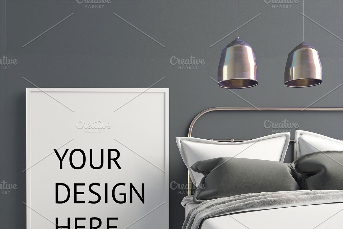 15 bedroom poster mock up, a Household Mockup by ChromiumHeart (Photo 13 of 17)