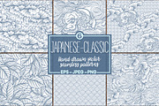Japanese seamless patterns set, a Pattern Graphic by Elen-Lane (Thumbnail 1 of 7)