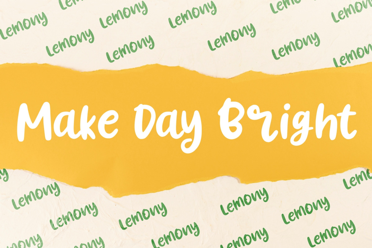 Lemony Fun Business Font preview 4