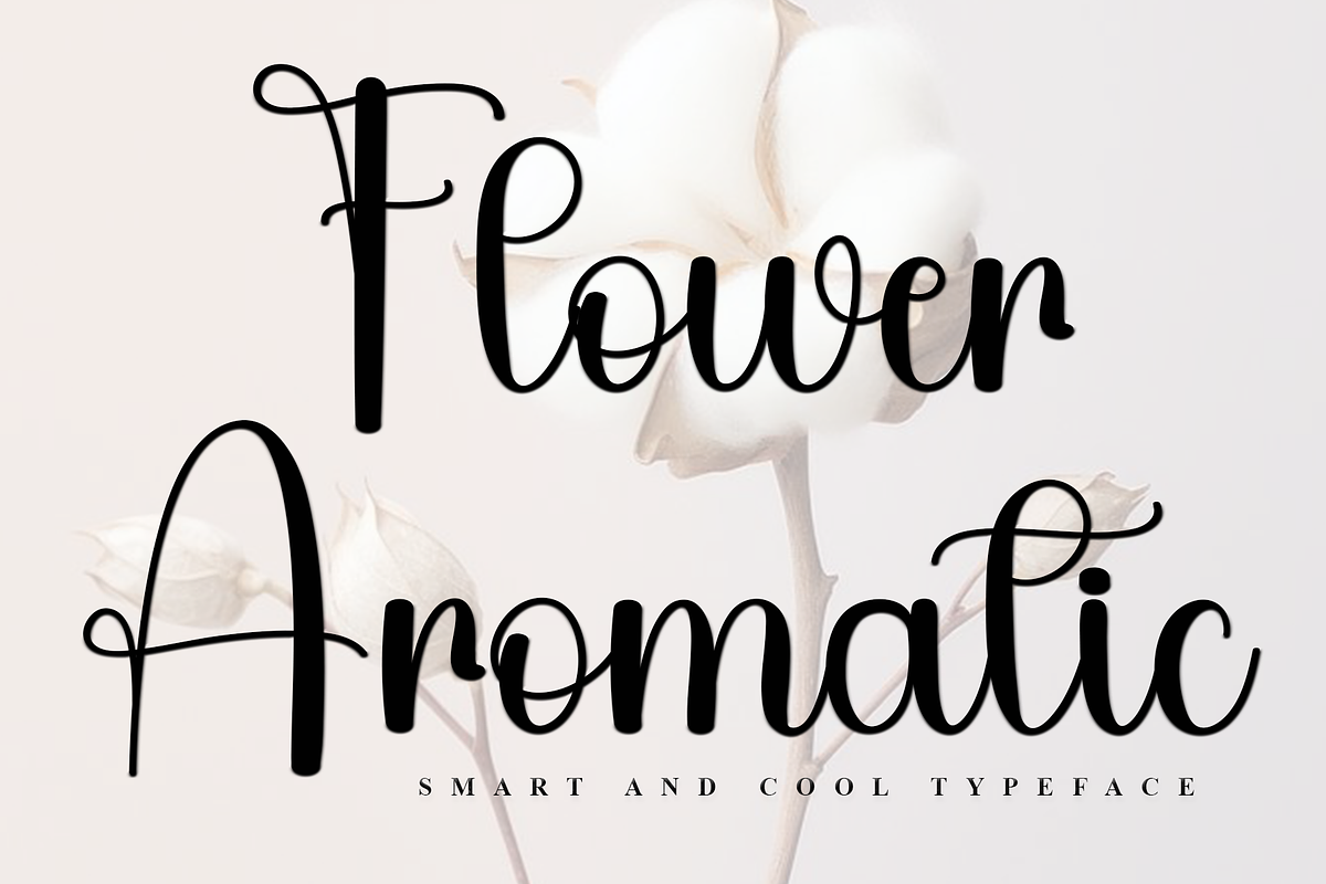 Flower Aromatic, a Handwritten Font by FreshTypeINK (Photo 1 of 8)