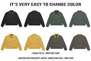 Vintage Utility Jacket Mockup PSD, a Hoody Mockup by std.badboy (Thumbnail 2 of 4)