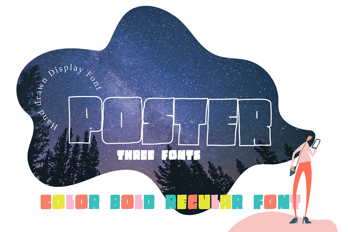 Poster Modern Scandinavian Font, a Font by Happy Letters (Photo 1 of 7)