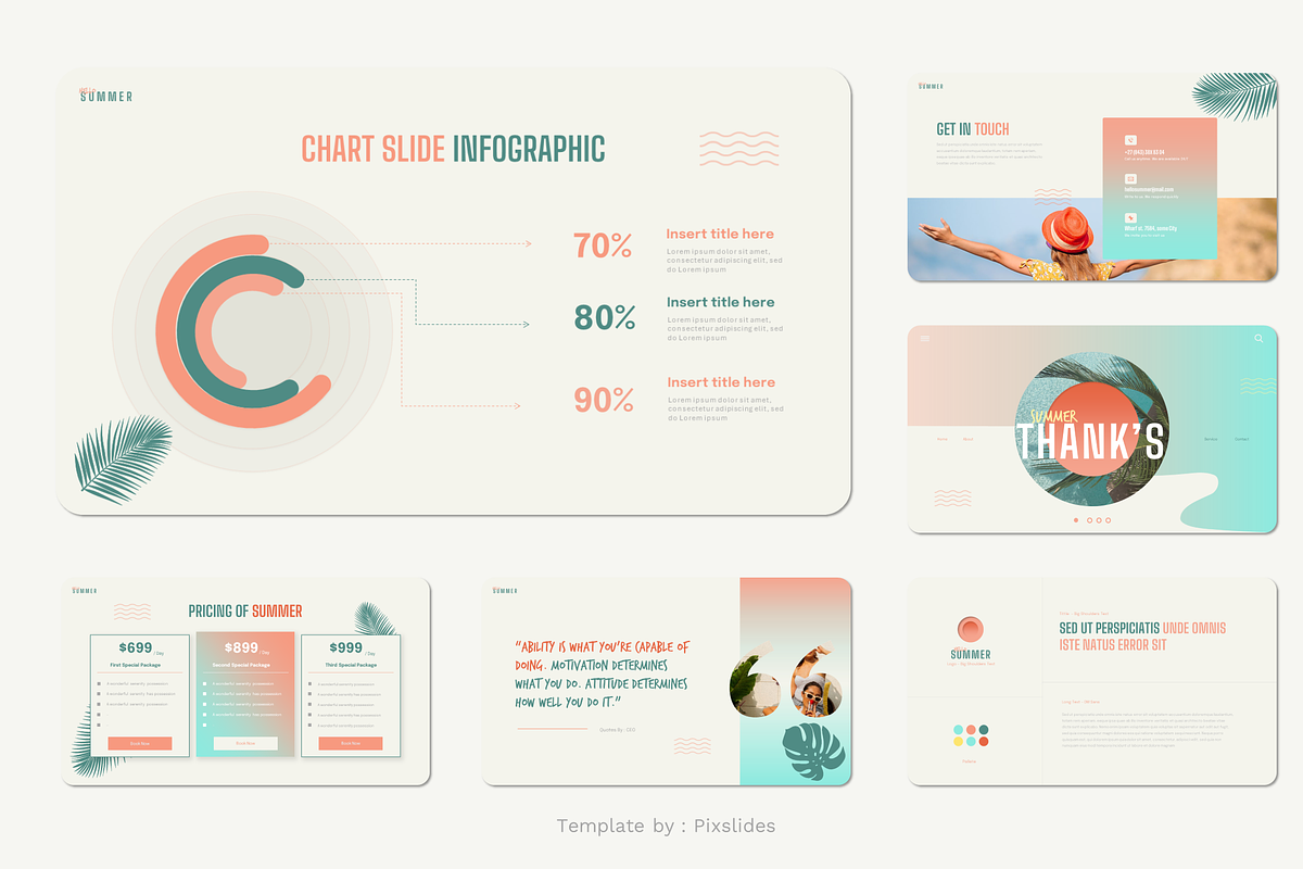 Hello Summer Powerpoint, a Presentation Template by Pixslides (Photo 6 of 6)
