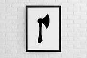 Axe Silhouette SVG, an Object Illustration by newminddesign (Thumbnail 2 of 3)
