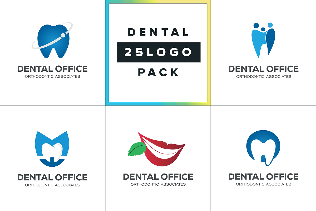 20 Dental Care & Dentist Logo Vector, a Branding & Logo Template by Nikolozgraphic (Photo 27 of 27)