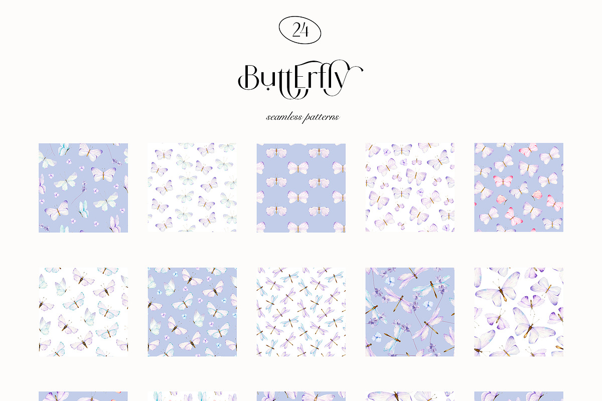 Watercolor Butterfly collection, an Object Illustration by ArtMaslyana (Photo 6 of 9)