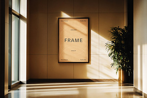 Framed Office Poster Mockup, an Advertising Mockup by Design Squad