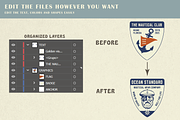 Vintage Nautical Logo Pack, a Branding & Logo Template by Golden Vision Studio (Thumbnail 2 of 8)