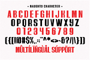 Naughty - Retro Display Typeface, a Sans Serif Font by Pian45 Studio (Thumbnail 7 of 8)