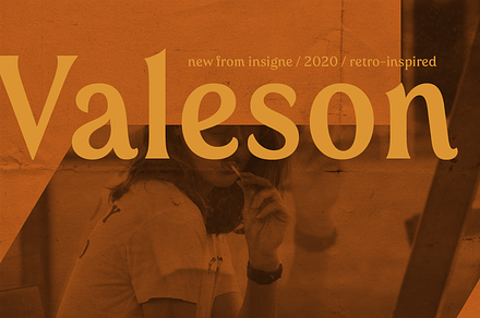 Valeson, a Serif Font by insigne
