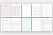 Digital Notebook Paper Pages, a Stationery Template by Design Zone (Thumbnail 4 of 5)
