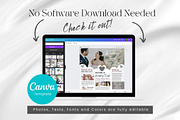 Canva Newsletter Template Wedding, a Flyer Template by PixelCraft (Thumbnail 4 of 15)